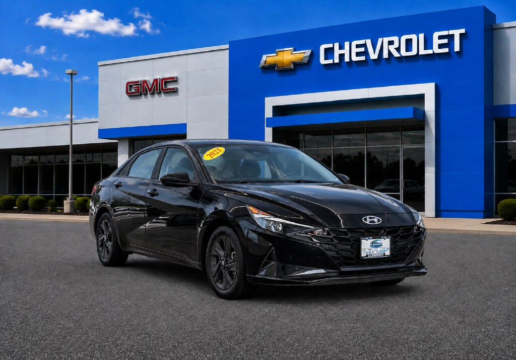Used 2023 Hyundai Elantra Hybrid Blue