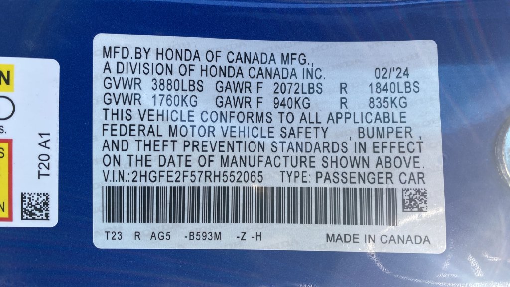 2024 Honda Civic Sport - Photo 27