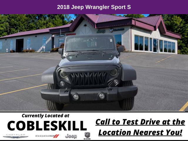 Used 2018 Jeep Wrangler JK Sport S with VIN 1C4GJWAG9JL814240 for sale in Cobleskill, NY