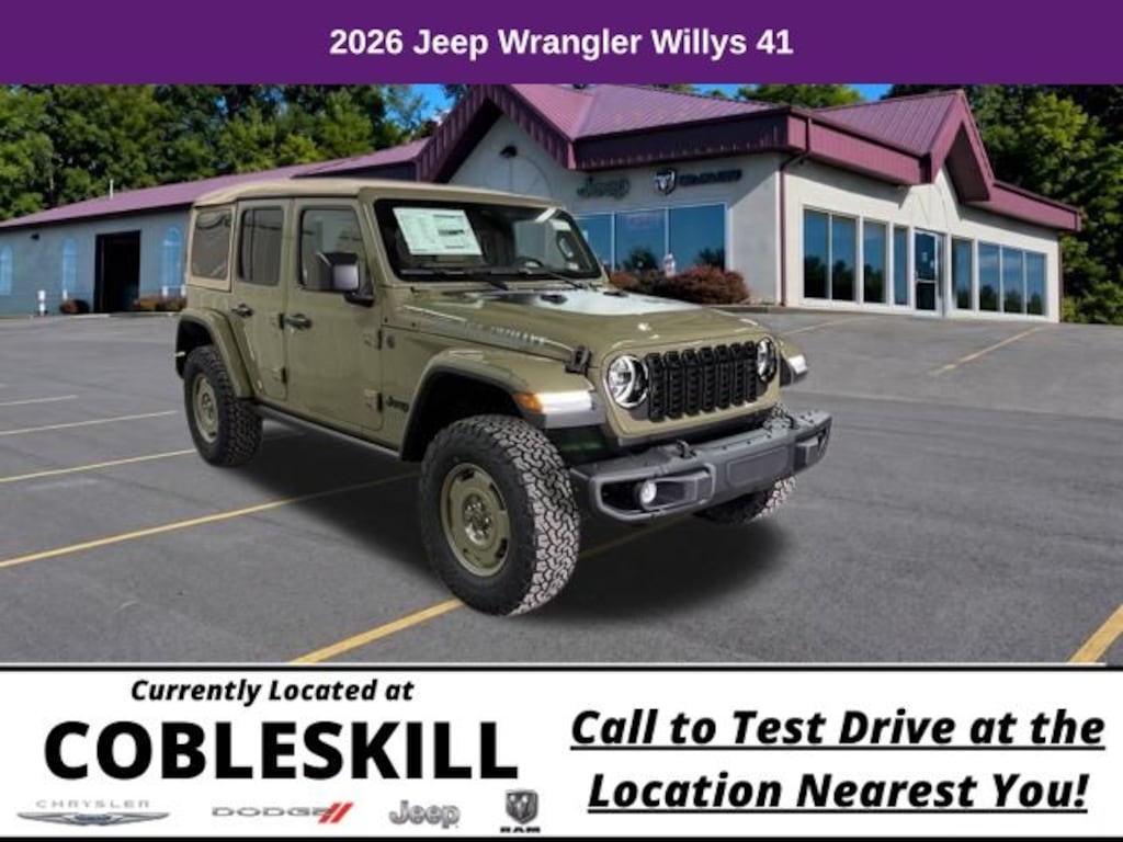 New 2026 Jeep Wrangler Willys 41 Sport Utility