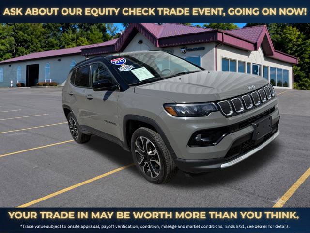 Used 2022 Jeep Compass Limited with VIN 3C4NJDCB9NT232226 for sale in Cobleskill, NY