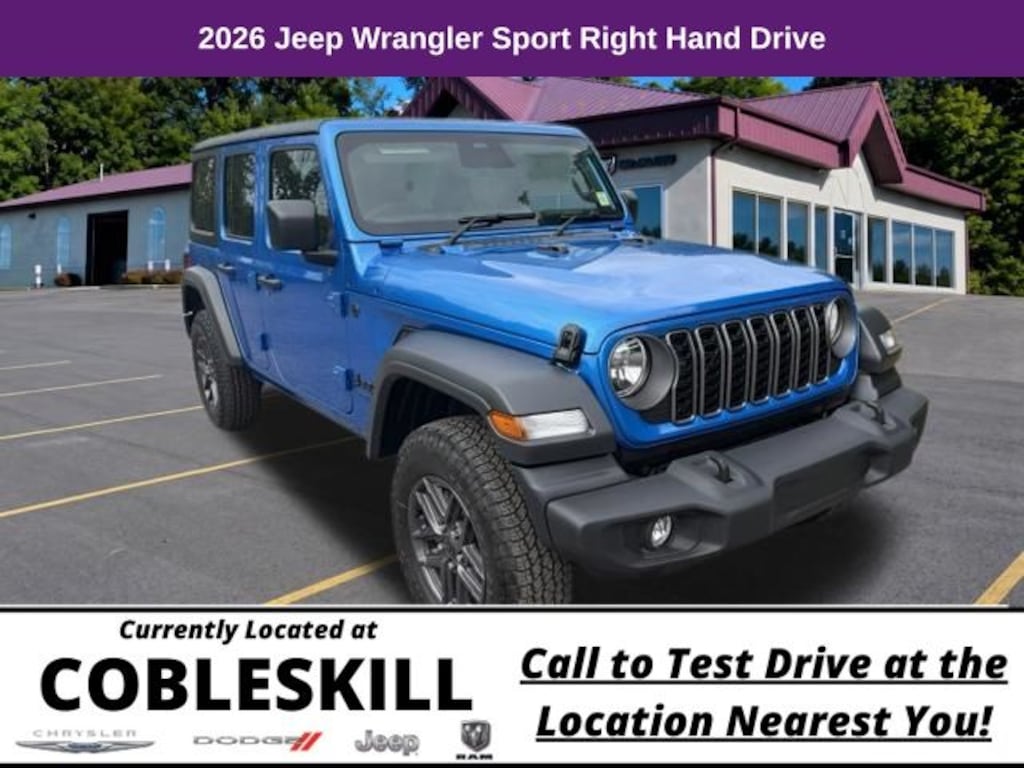 New 2026 Jeep Wrangler Sport RHD Sport Utility