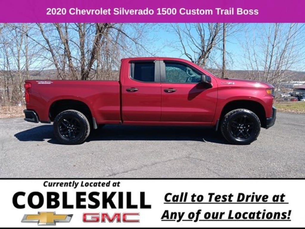 Used 2020 Chevrolet Silverado 1500 Custom Trail Boss Truck Double Cab
