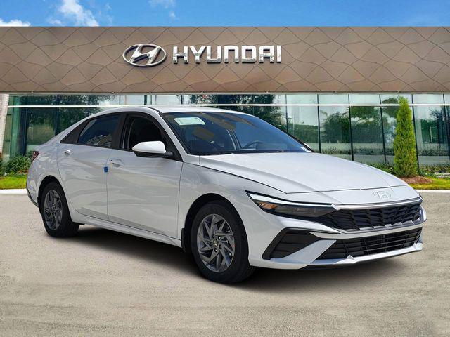 2026 Hyundai Elantra Hybrid Blue Sedan