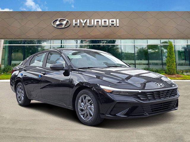 2026 Hyundai Elantra Hybrid Blue Sedan