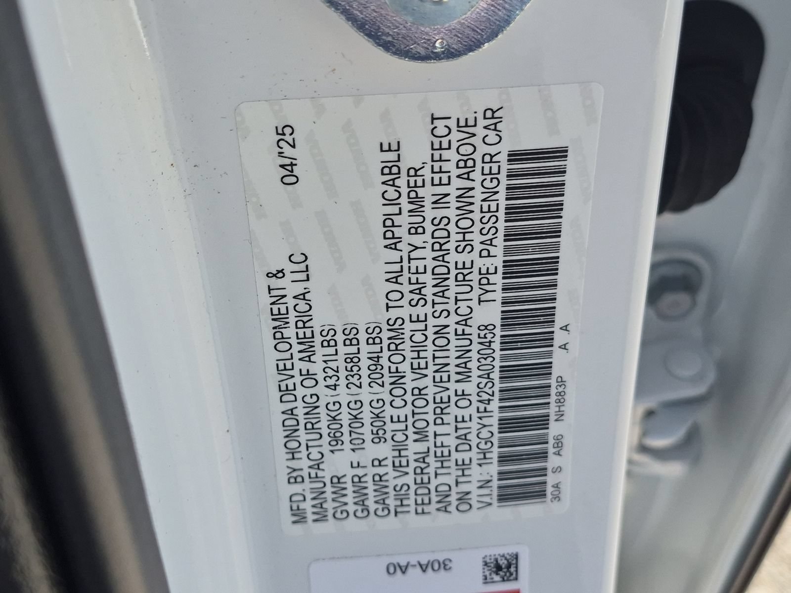 2025 Honda Accord SE - Photo 23
