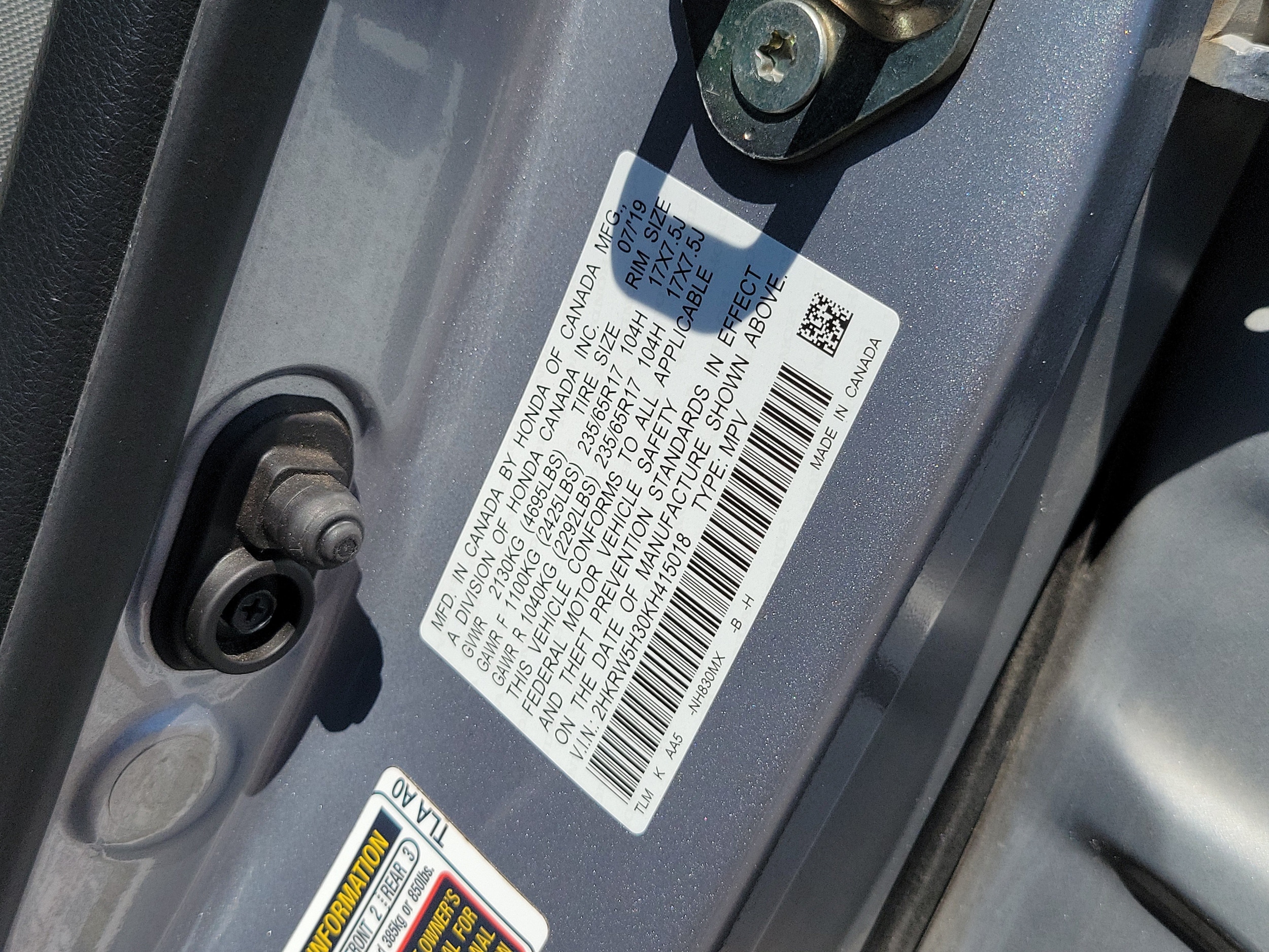 2019 Honda CR-V LX - Photo 33