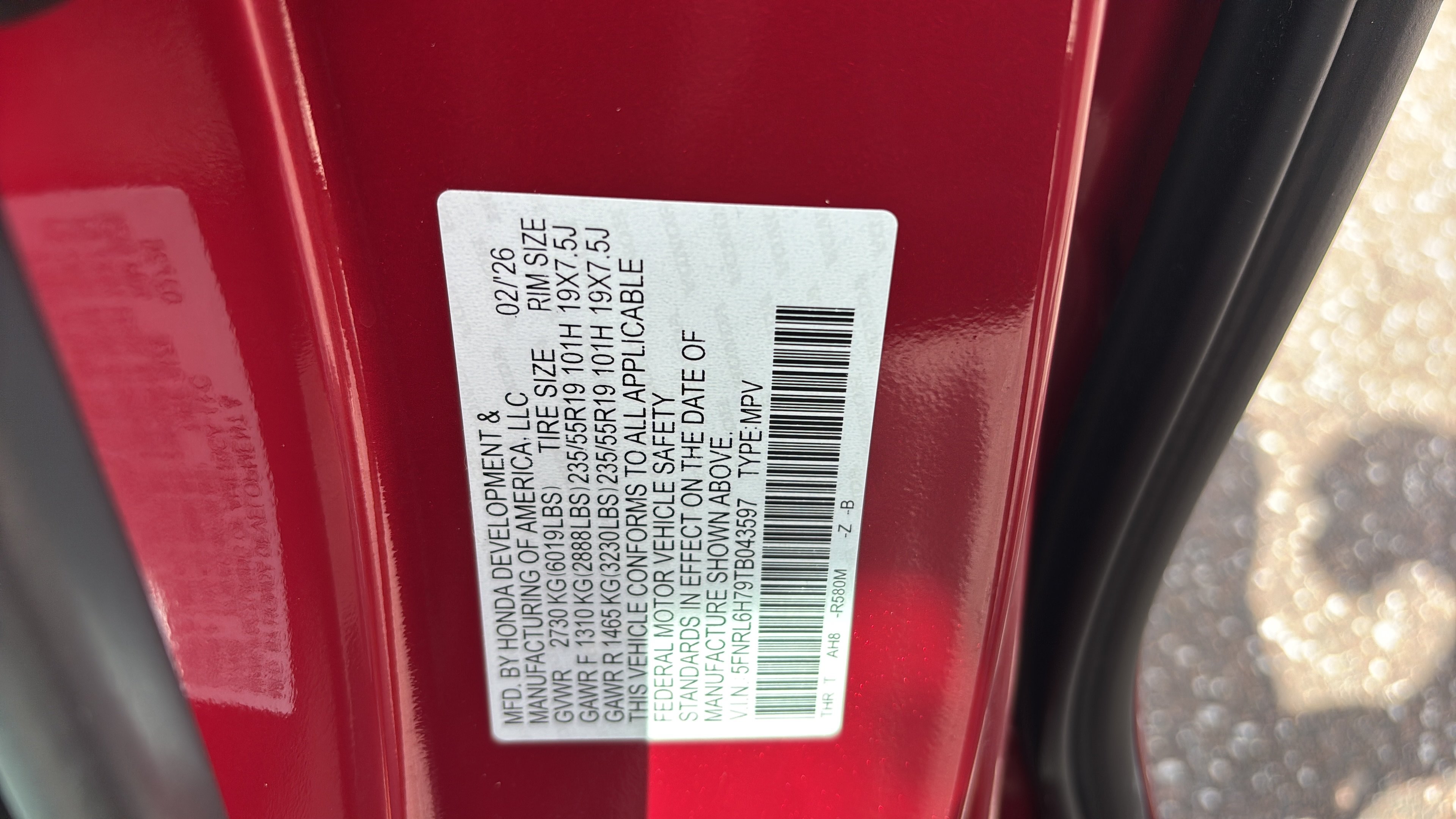 2026 Honda Odyssey Sport L - Photo 22