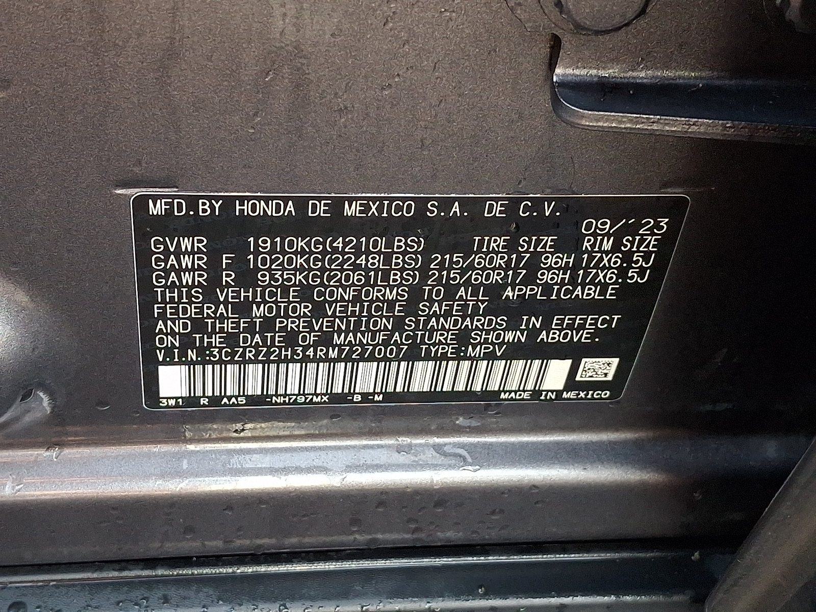 2024 Honda HR-V LX - Photo 24