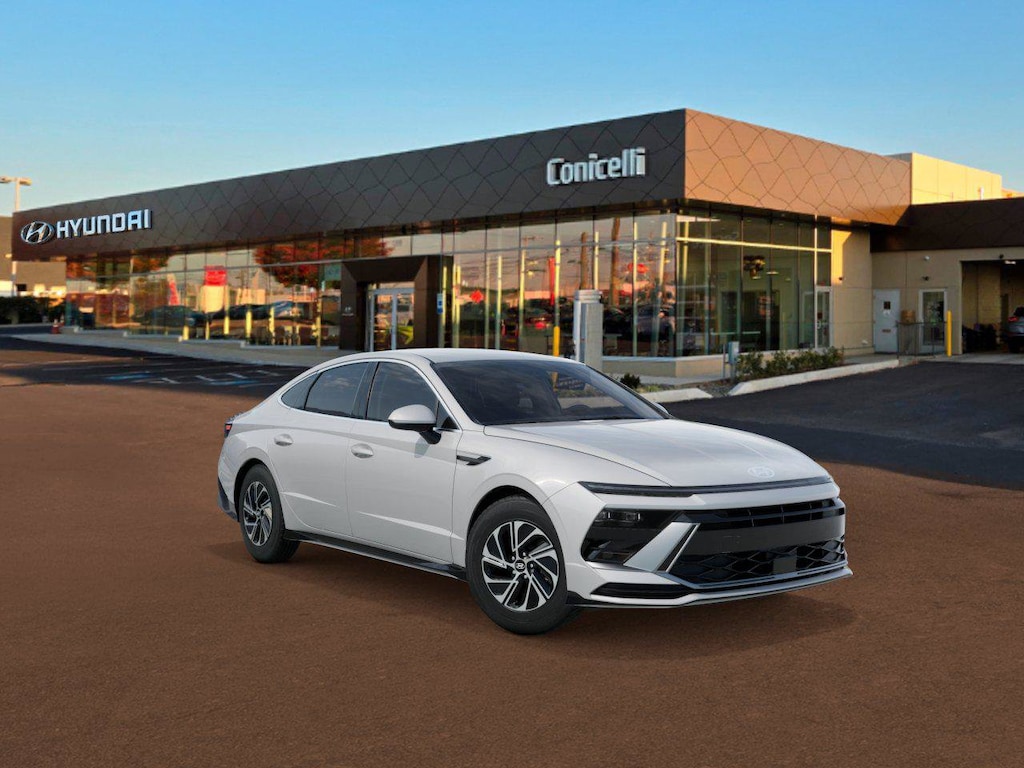 New 2026 Hyundai Sonata Hybrid Blue Sedan