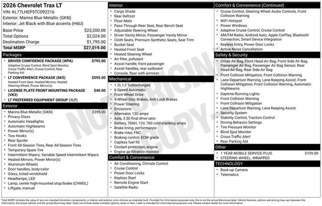 2026 Chevrolet Trax LT - Photo 26