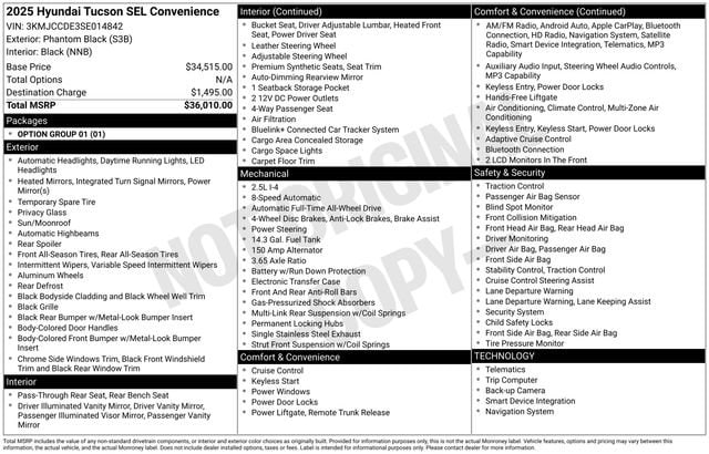 2025 Hyundai Tucson SEL Convenience - Photo 33