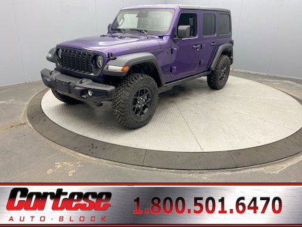 Featured New 2026 Jeep Wrangler 4-DOOR WILLYS Sport Utility for Sale in Rochester, NY