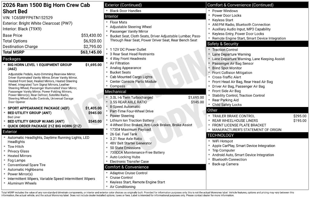 2026 RAM 1500 Big Horn/Lone Star - Photo 77