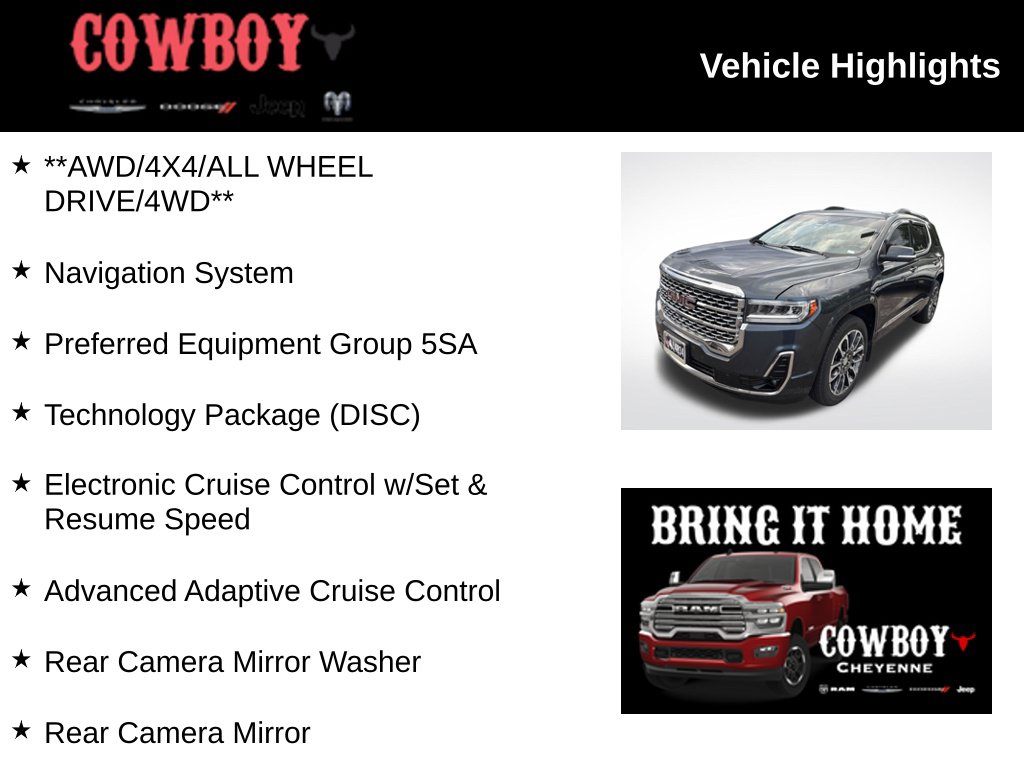 Used 2020 GMC Acadia Denali SUV