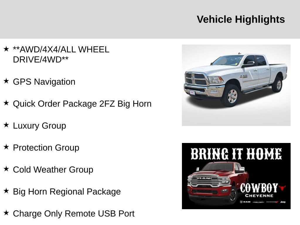 Used 2014 Ram 2500 Big Horn Truck