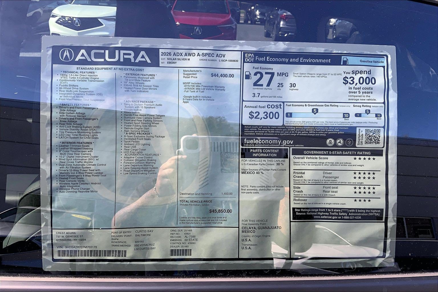 2026 Acura ADX A-spec w/Advance Package - Photo 19