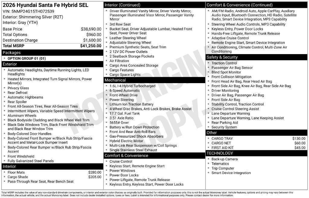 2026 Hyundai Santa Fe SEL - Photo 47