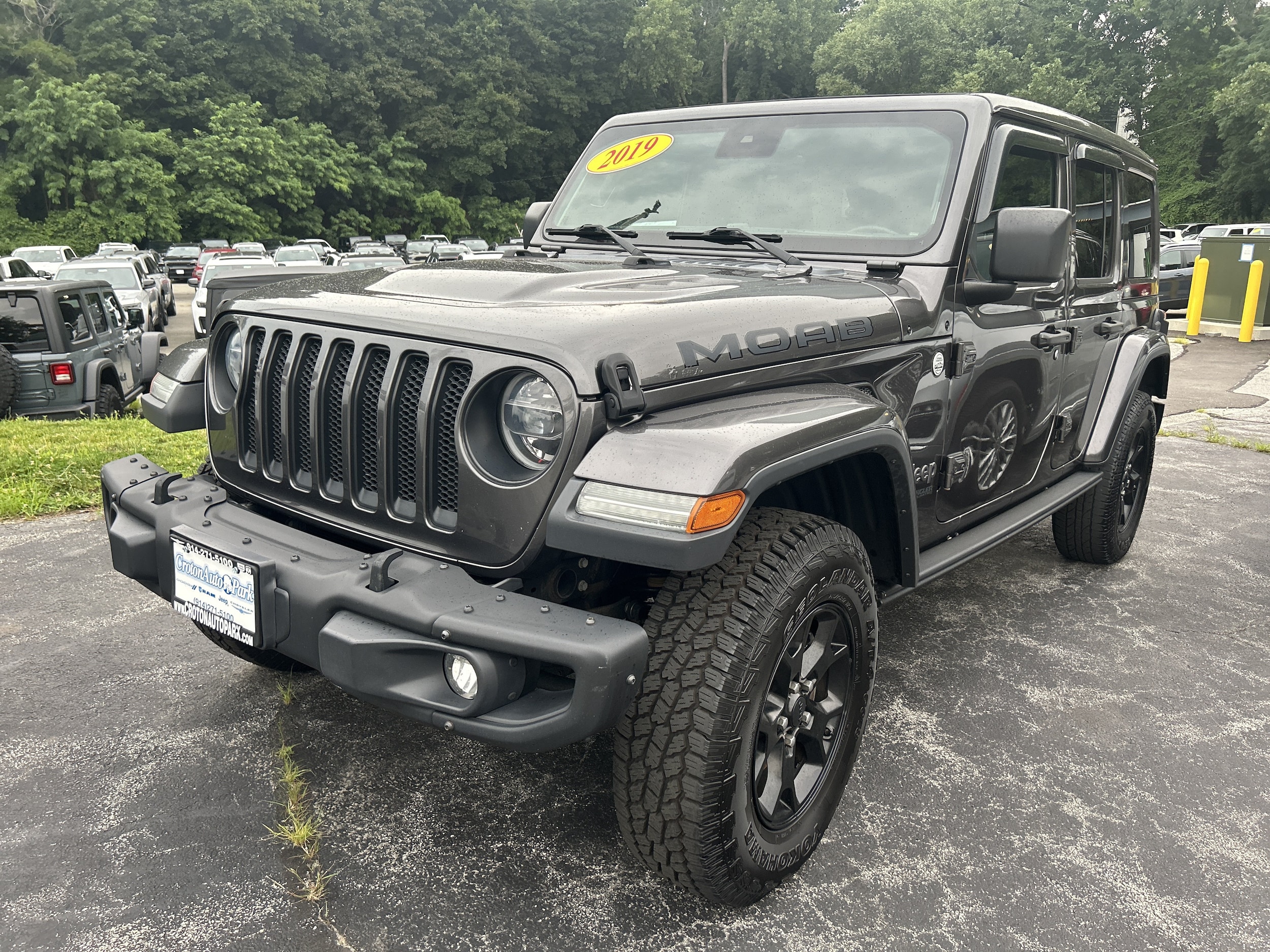 Used 2019 Jeep Wrangler Unlimited Moab with VIN 1C4HJXEG9KW643316 for sale in Croton-on-Hudson, NY