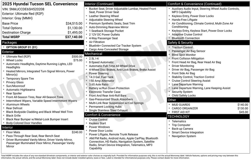2025 Hyundai Tucson SEL Convenience - Photo 5