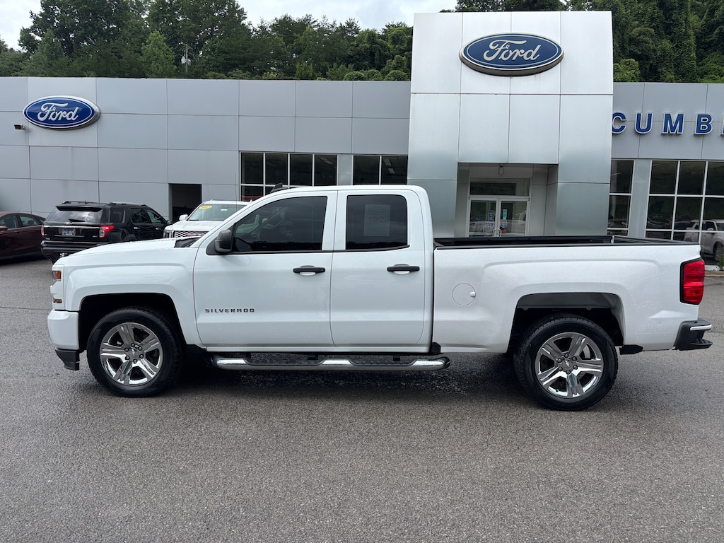 Used 2018 Chevrolet Silverado 1500 Custom Double Cab Extended Cab Short Bed Truck
