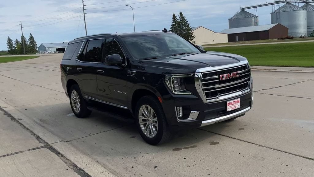 Used 2023 GMC Yukon SLT with VIN 1GKS2BKD5PR195361 for sale in Oslo, Minnesota