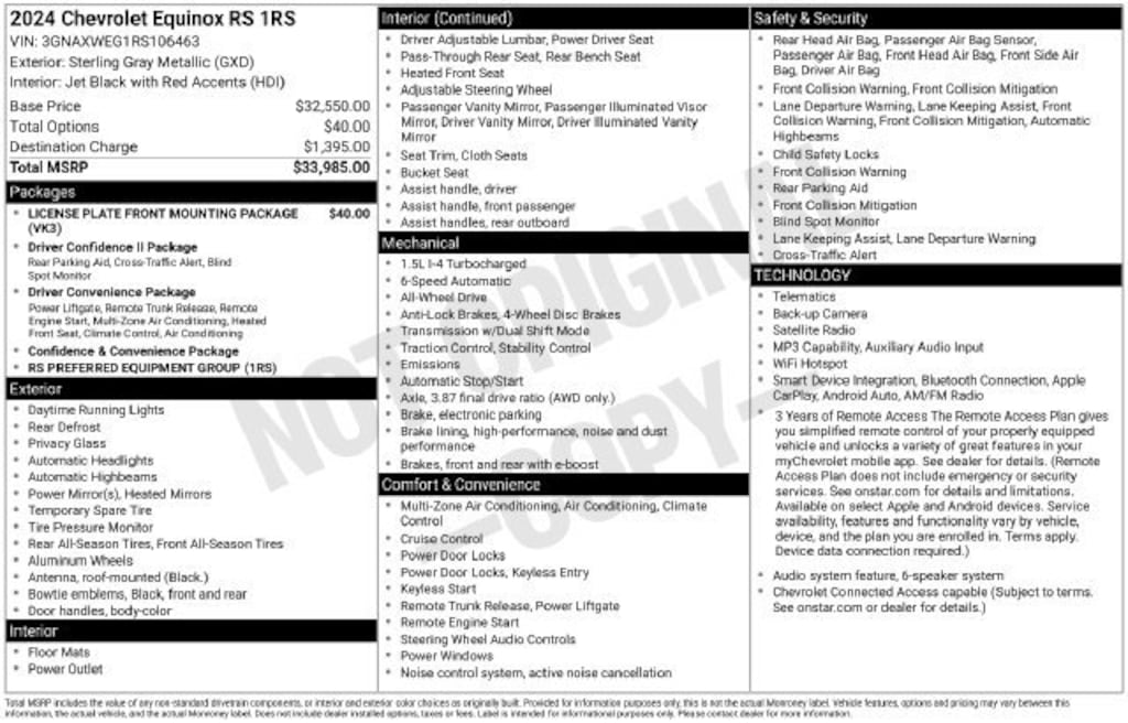 Used 2024 Chevrolet Equinox RS SUV
