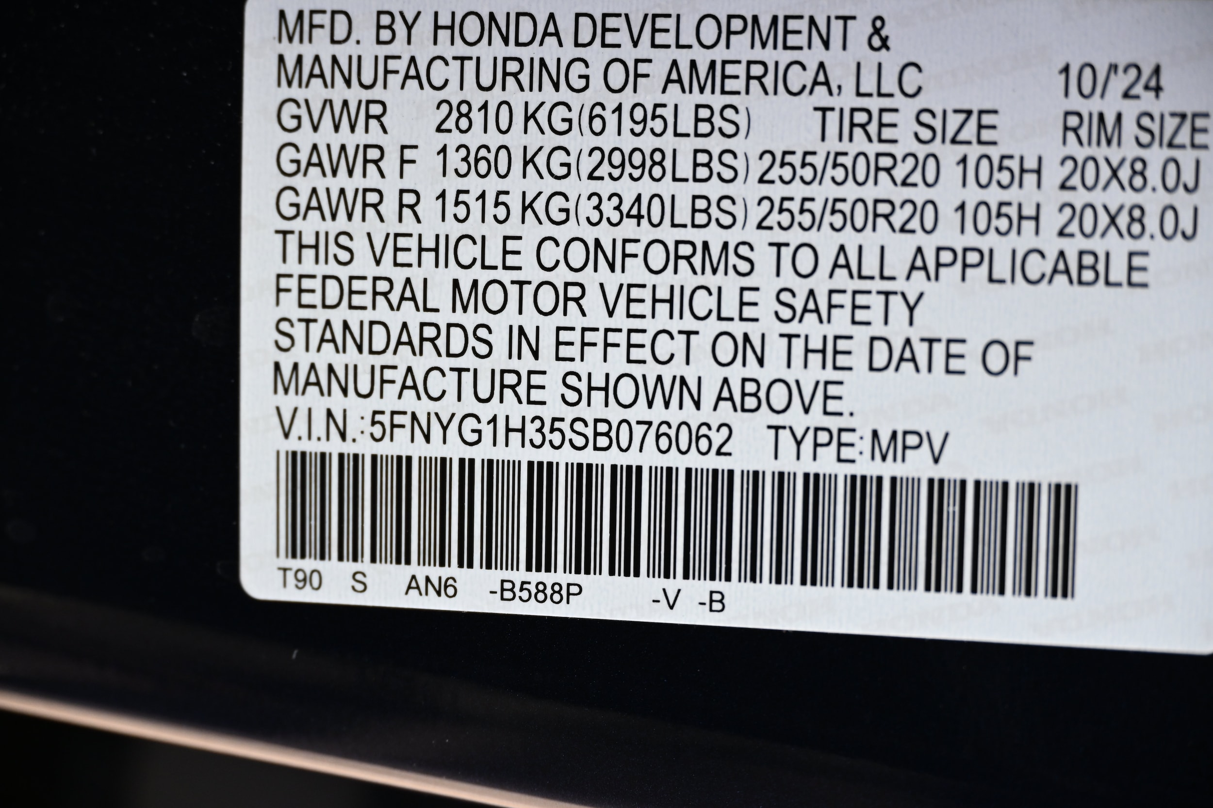 2025 Honda Pilot Sport - Photo 20
