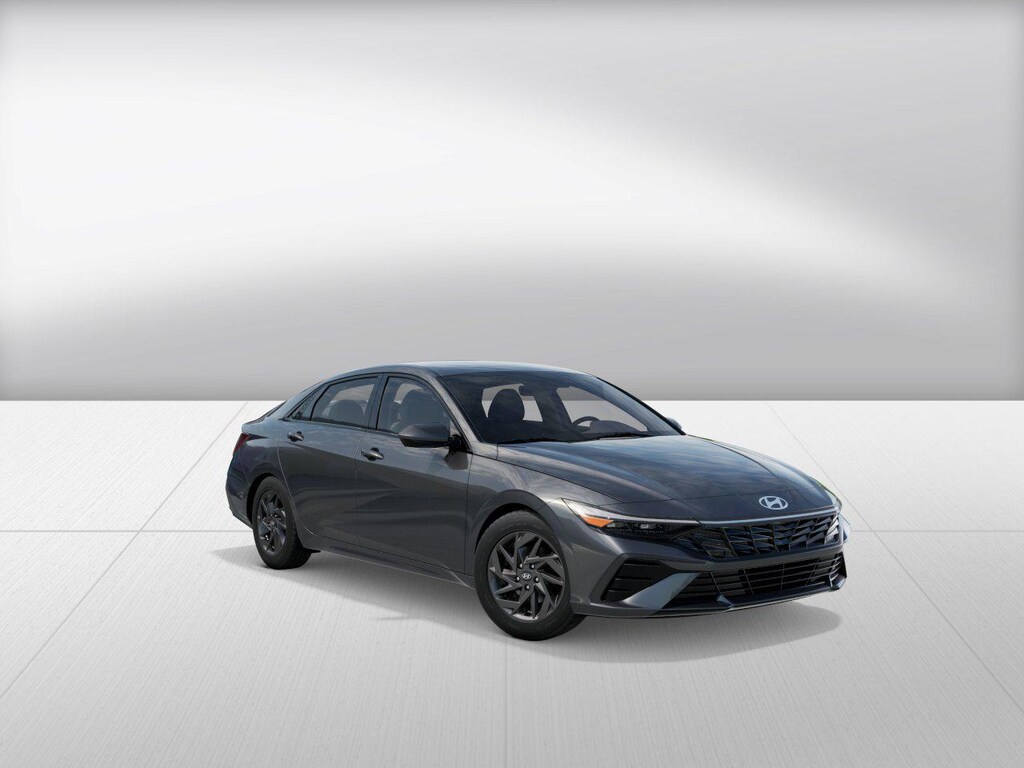 New 2026 Hyundai Elantra Hybrid Blue Sedan