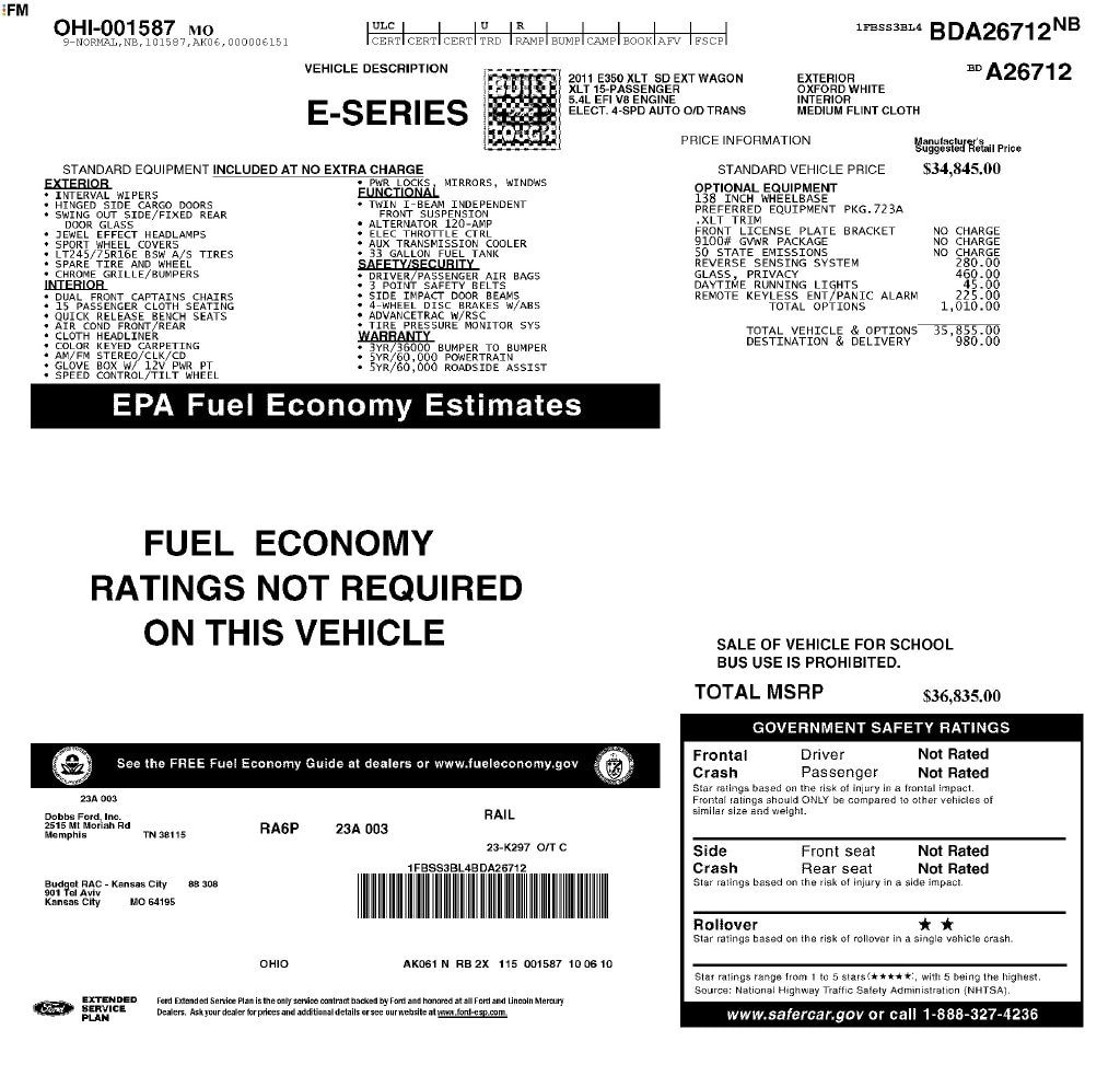 Used 2011 Ford E-350SD XLT Minivan/Van