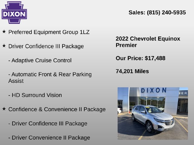 Used 2022 Chevrolet Equinox Premier SUV