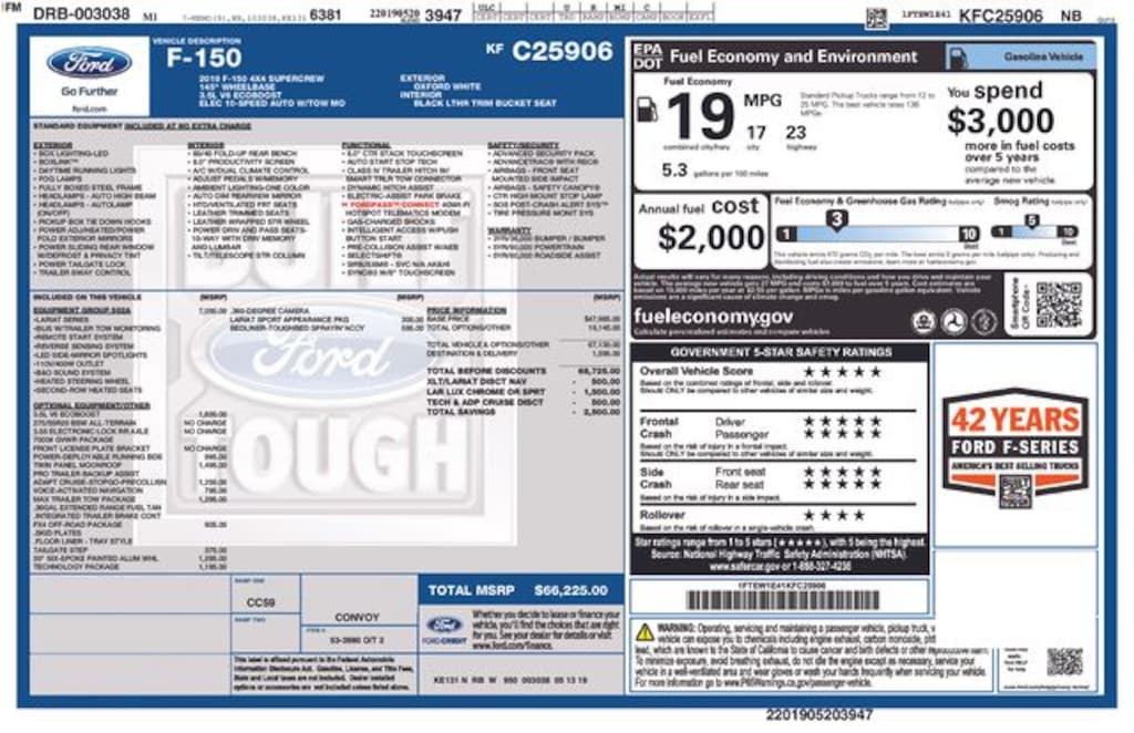 Used 2019 Ford F-150 Lariat Truck