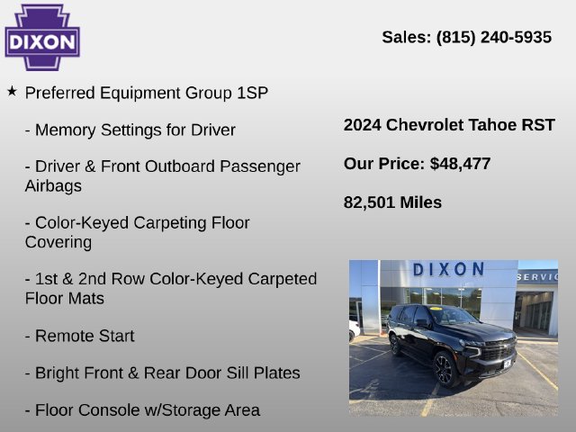 Used 2024 Chevrolet Tahoe RST SUV
