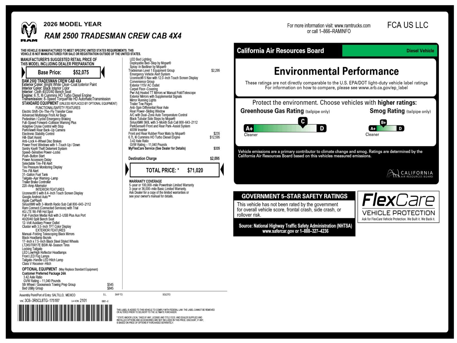 New 2026 Ram 2500 Tradesman Pickup