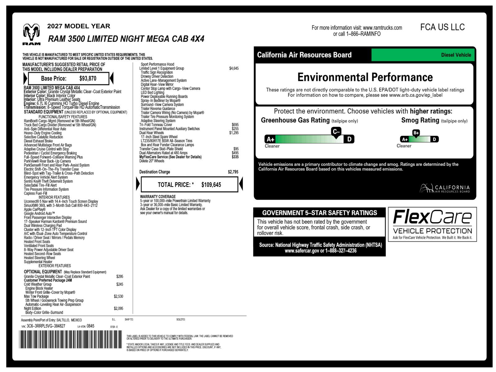 New 2027 Ram 3500 Limited Pickup