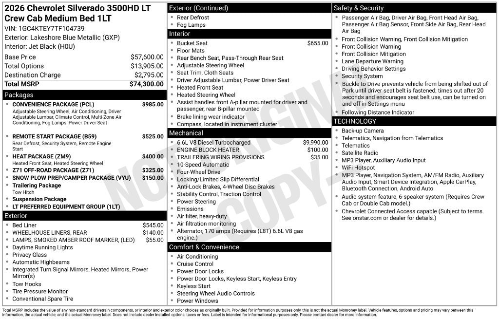 2026 Chevrolet Silverado 3500 HD LT - Photo 39