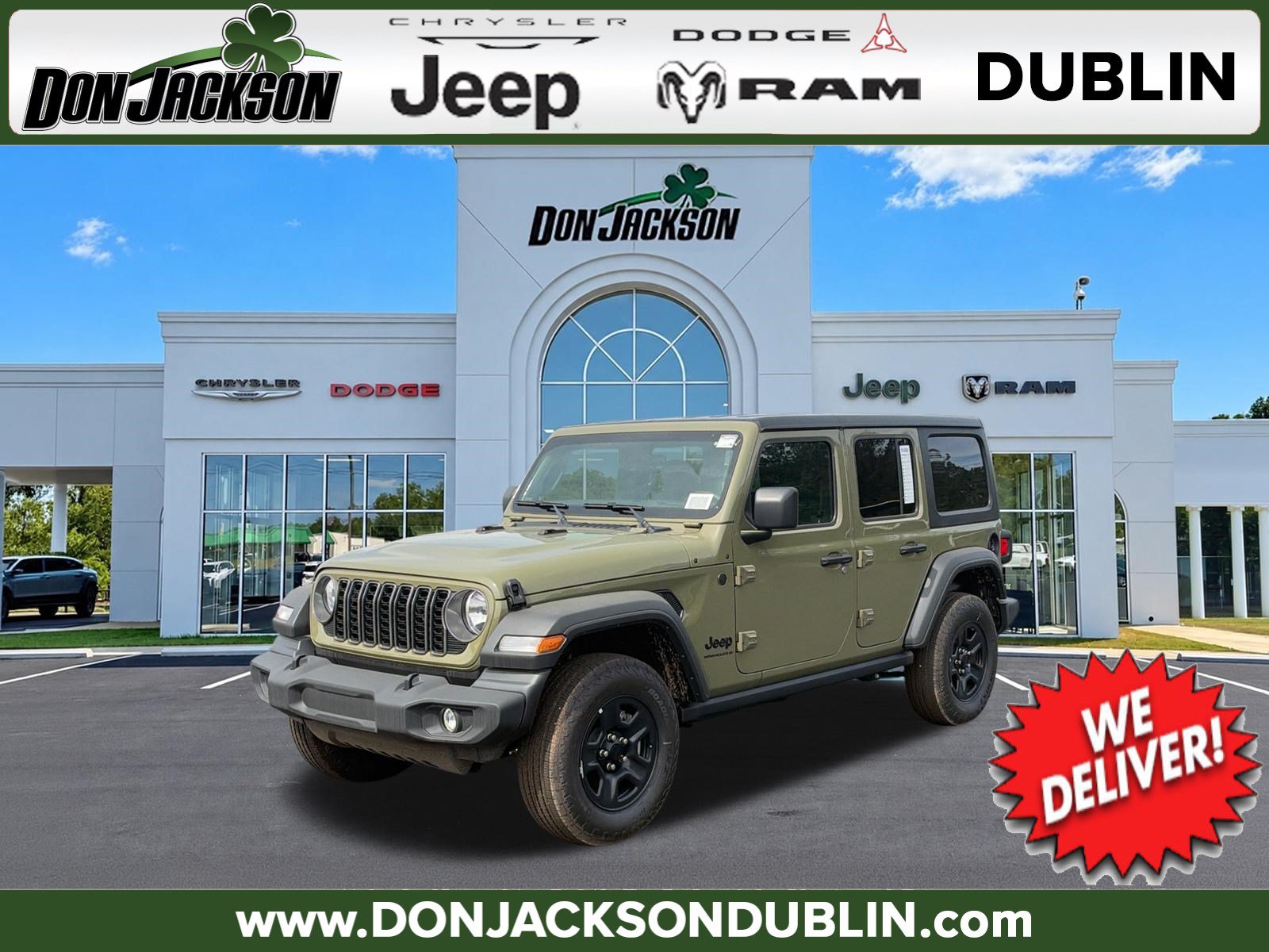 New 2026 Jeep Wrangler 4-DOOR SPORT Sport Utility