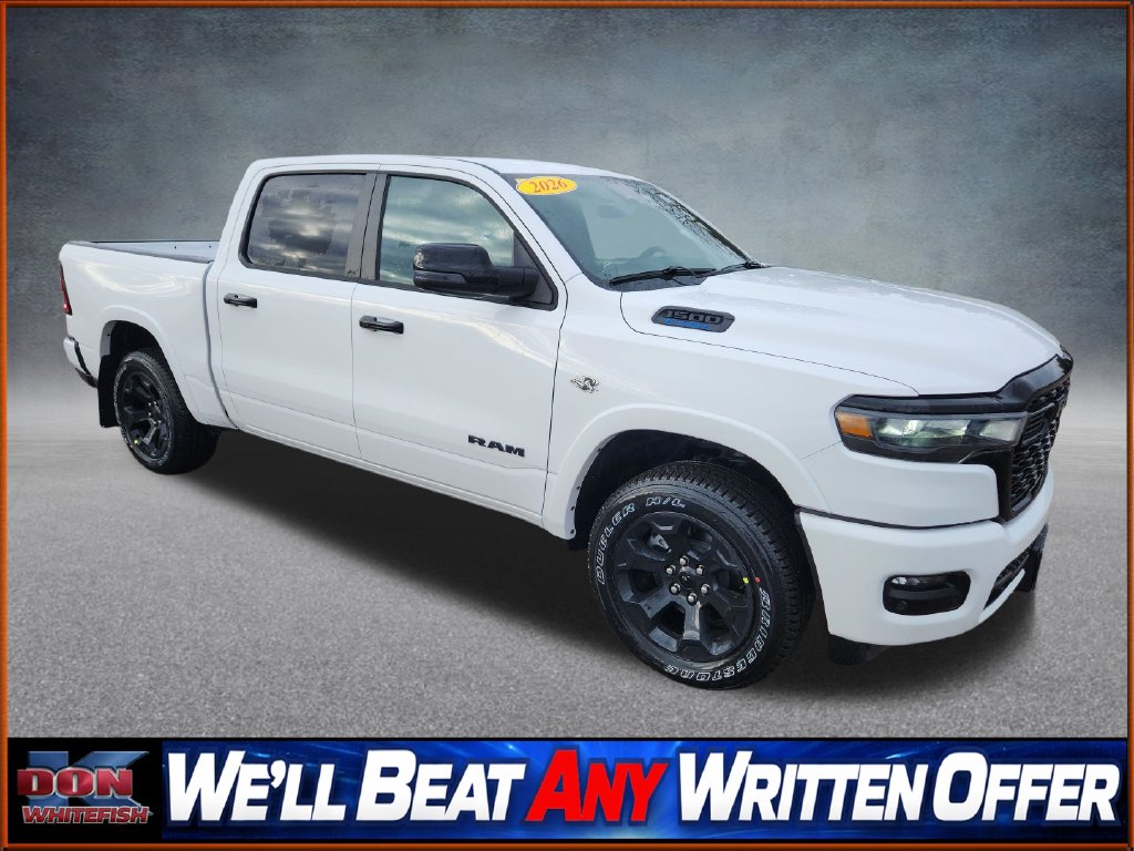 New 2026 Ram 1500 BIG HORN CREW CAB 4X4 5'7 BOX Pickup for sale in Whitefish, MT