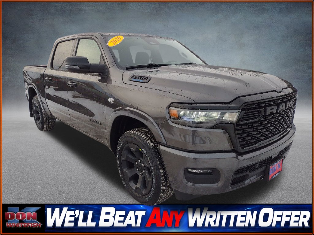 New 2026 Ram 1500 BIG HORN CREW CAB 4X4 5'7 BOX Pickup for sale in Whitefish, MT