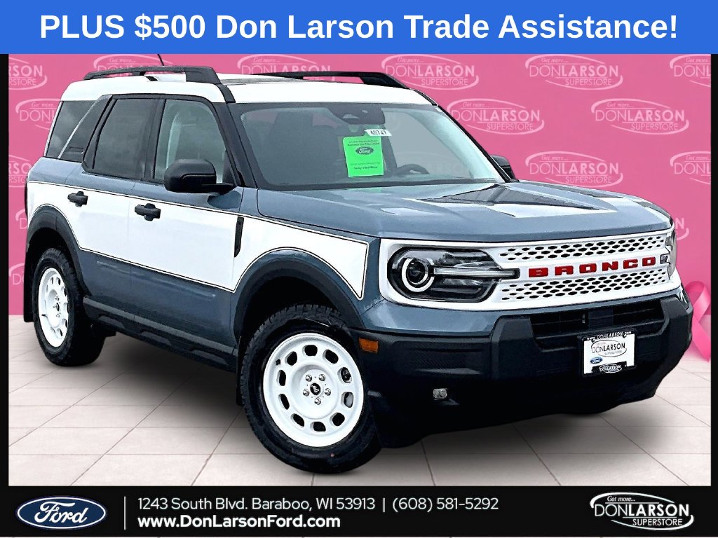 New 2026 Ford Bronco Sport Custom Heritage Edition SUV