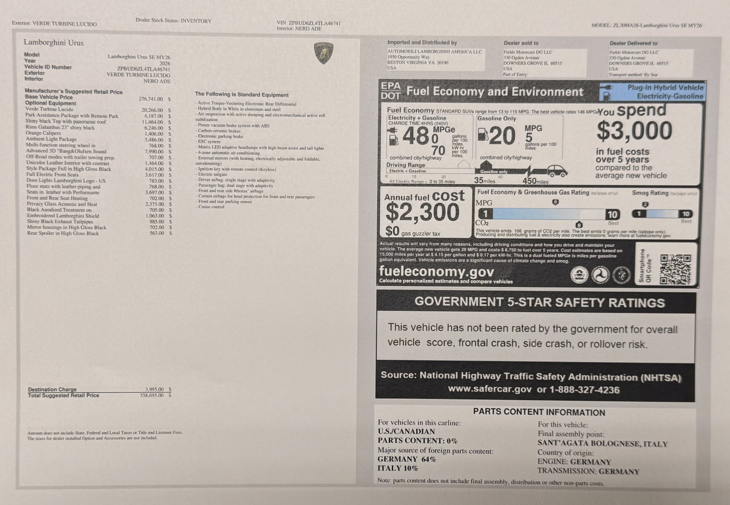 2026 Lamborghini Urus SE - Photo 45