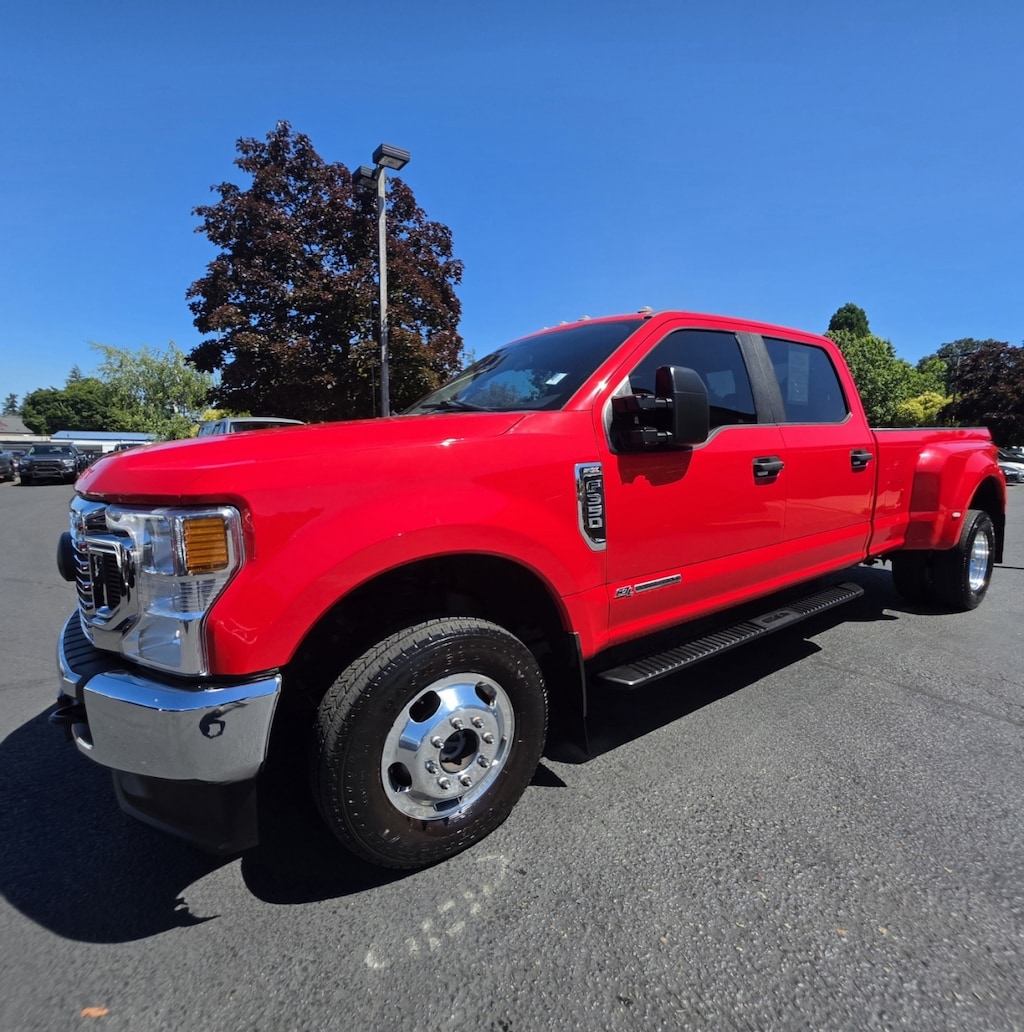 Used 2021 Ford F350 Super Duty Crew Cab Xl Pickup 4d 8 Ft 4wd Dually Truck