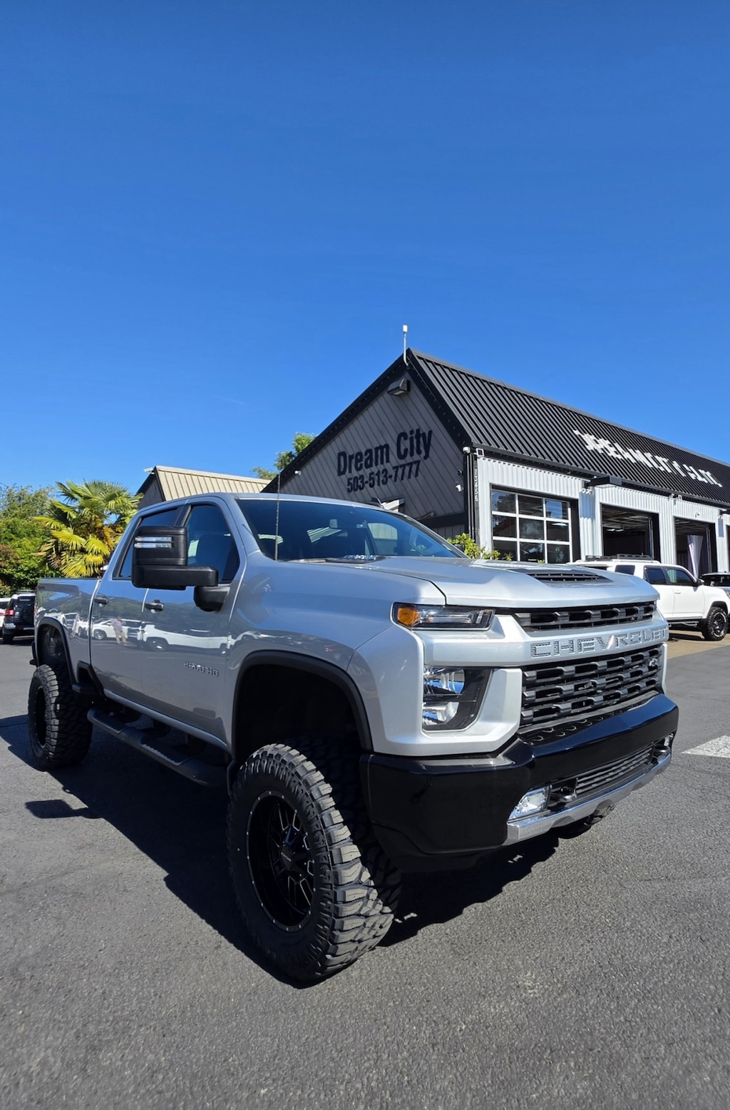 Used 2022 Chevrolet 37 Silverado 2500 Hd Crew Cab Custom Pickup 4d 6 1/2 Ft Lifted Diesel Truck 4WD Truck