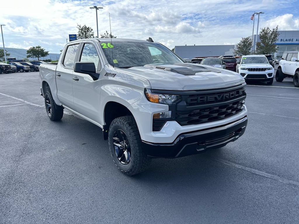 New 2026 Chevrolet Silverado 1500 Custom Trail Boss Truck Crew Cab