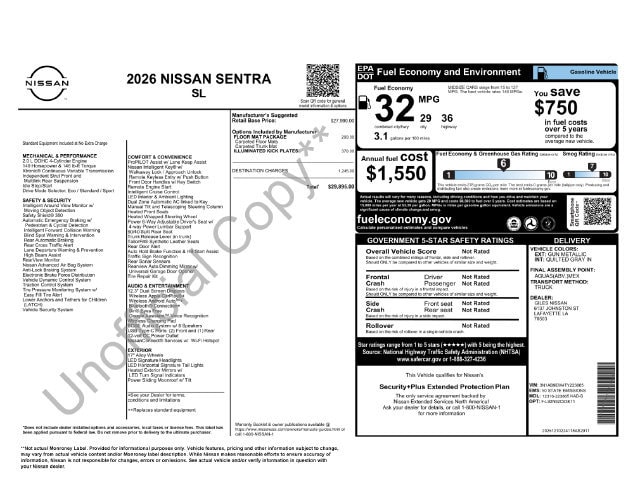 2026 Nissan Sentra SL - Photo 24