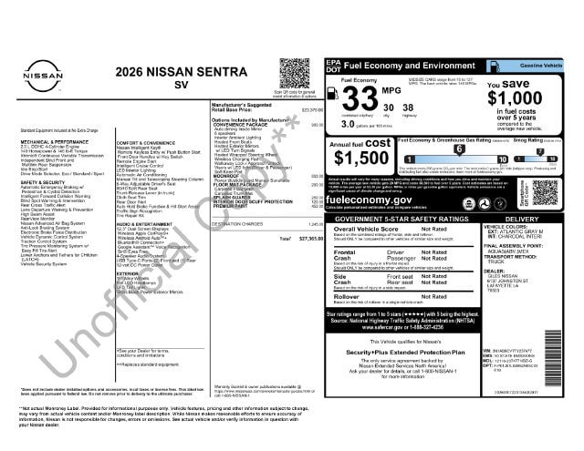 2026 Nissan Sentra SV - Photo 24