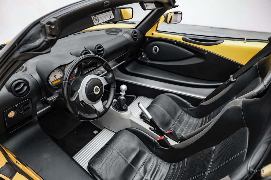 Used 2005 Lotus Elise Solar Yellow Metallic Black Stripes Fresh Service Convertible