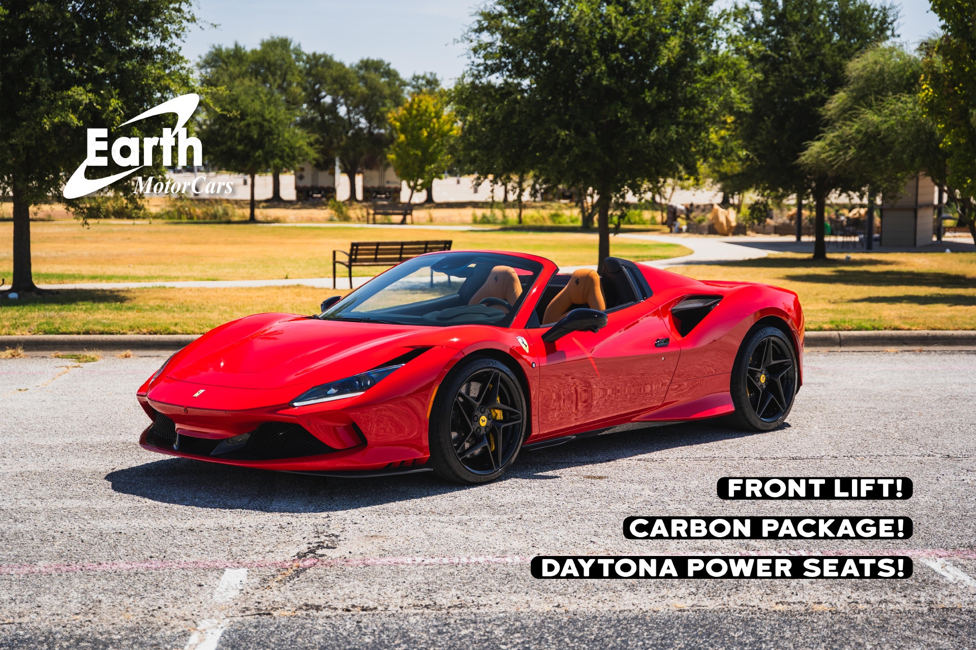 2021 Ferrari F8 Spider Front Lift Shields Carbon Package Daytona