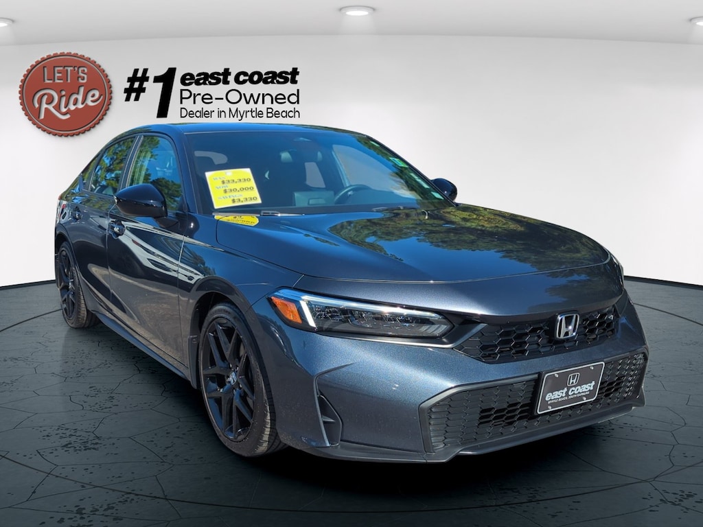 Certified 2025 Honda Civic Hatchback Sport Sport CVT