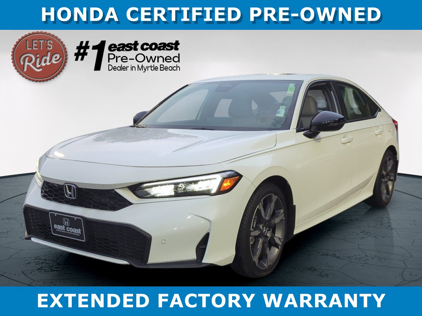 Certified 2025 Honda Civic Sedan Hybrid Sport Touring Sport Touring CVT